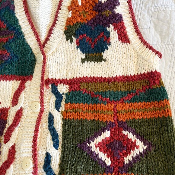 Vintage Hand Knit Huntington Ridge Sweater Vest - Picture 7 of 7